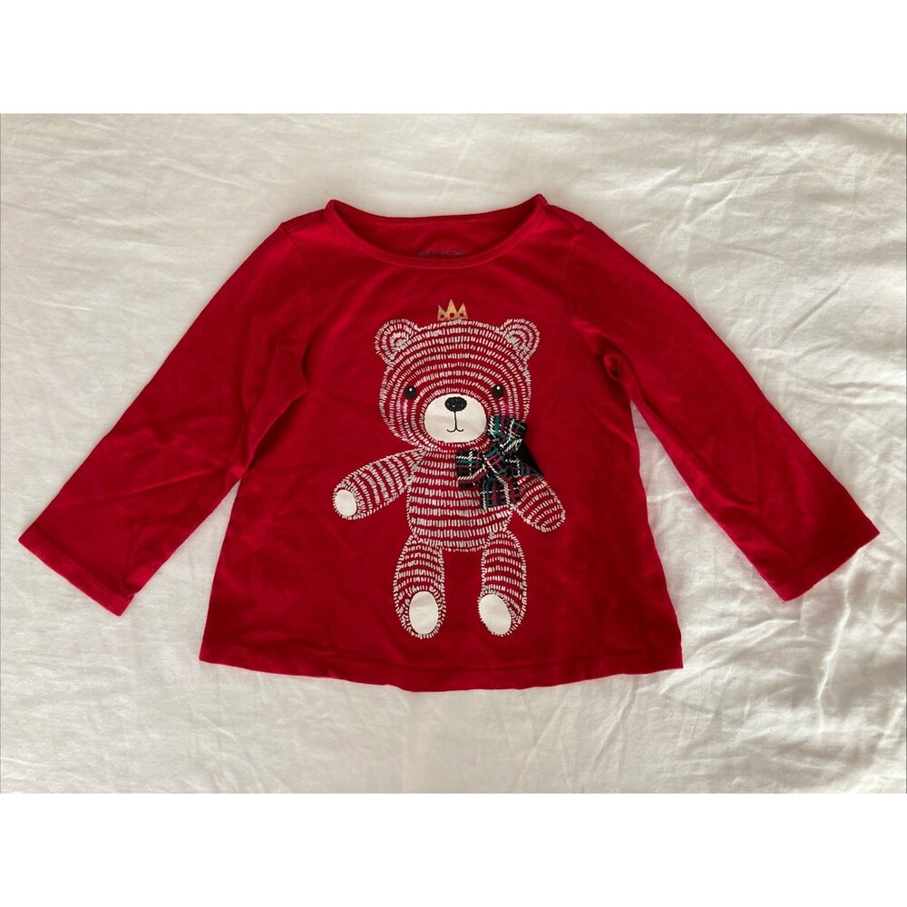 12 Months First Impressions baby girl clothes -  one piece shirt | bear theme